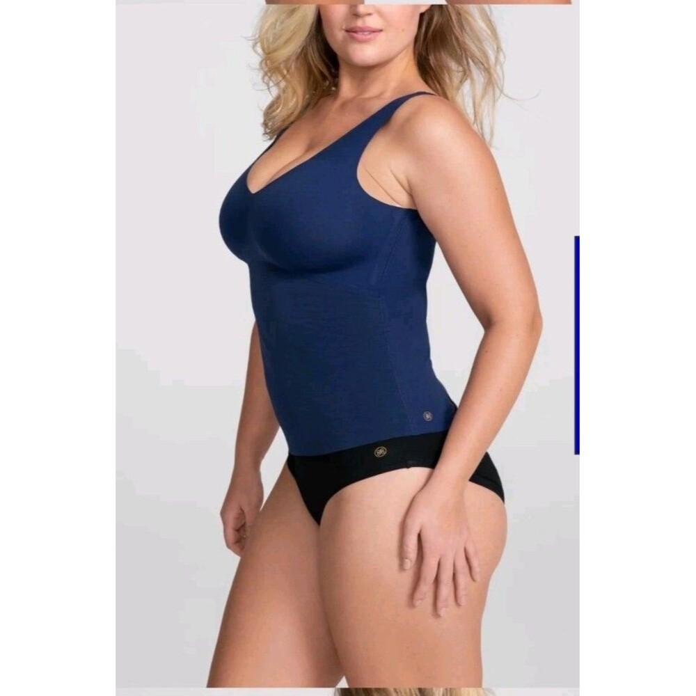 Nwts Large Shape Wear HoneyLove Women's Wire Free Shaping Liftwear Tank Blue